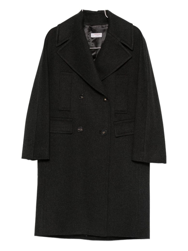 wool double-breasted coat by Selfnex