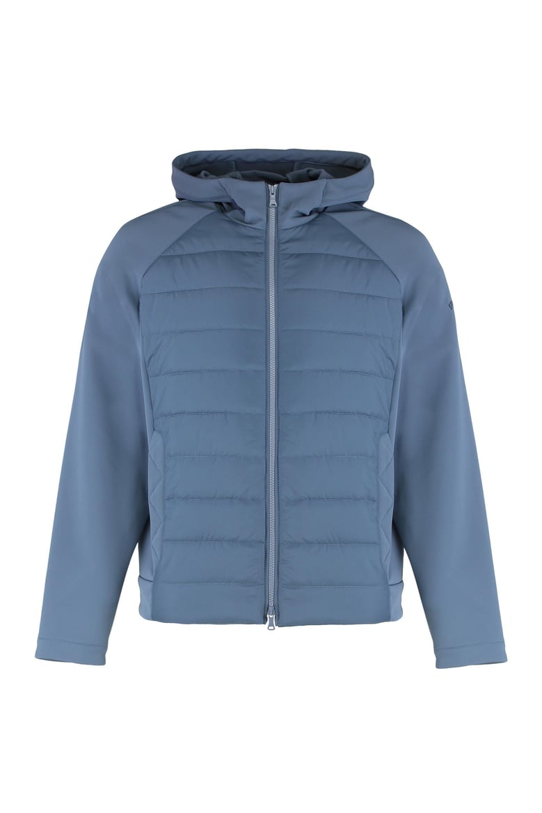 technical fabric jacket with zip and hood by Selfnex