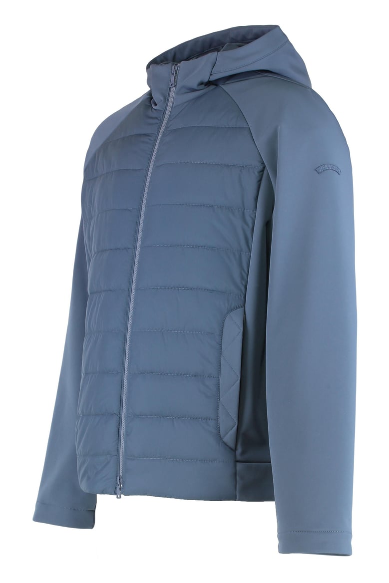 technical fabric jacket with zip and hood by Selfnex