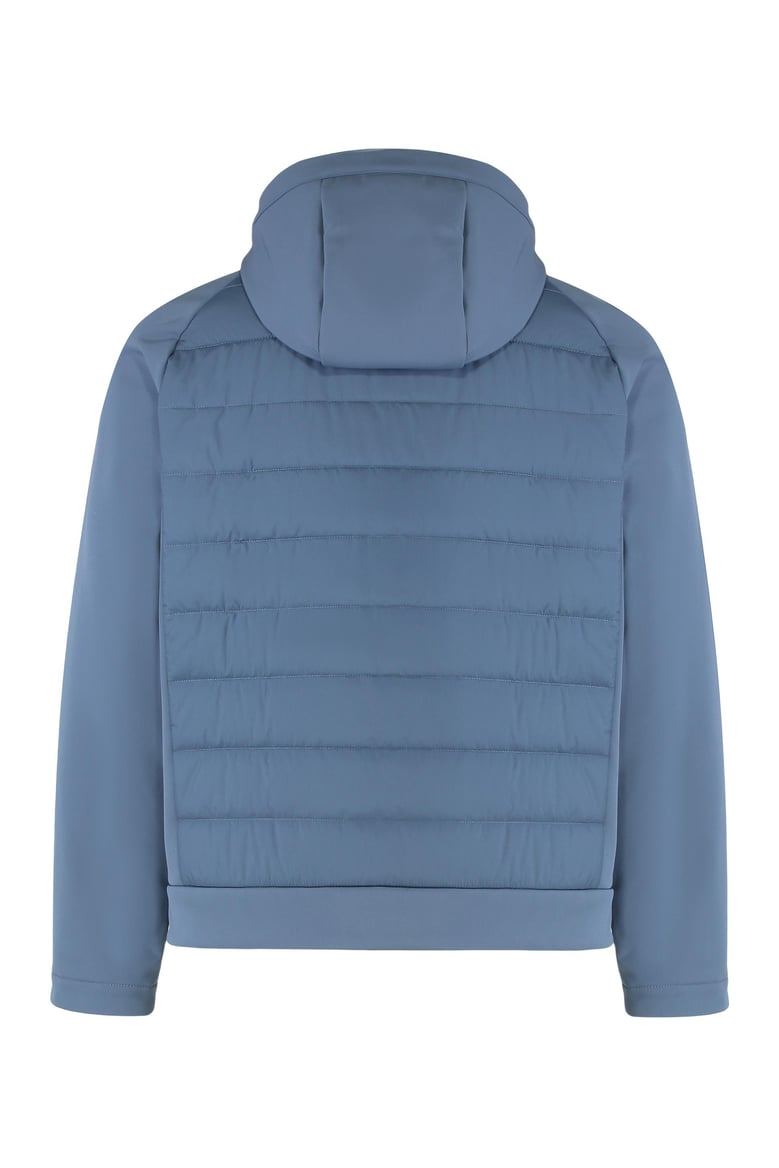 technical fabric jacket with zip and hood by Selfnex
