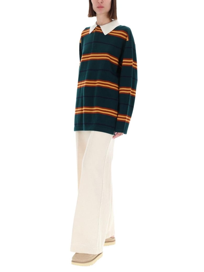 striped rugby polo shirt by Selfnex