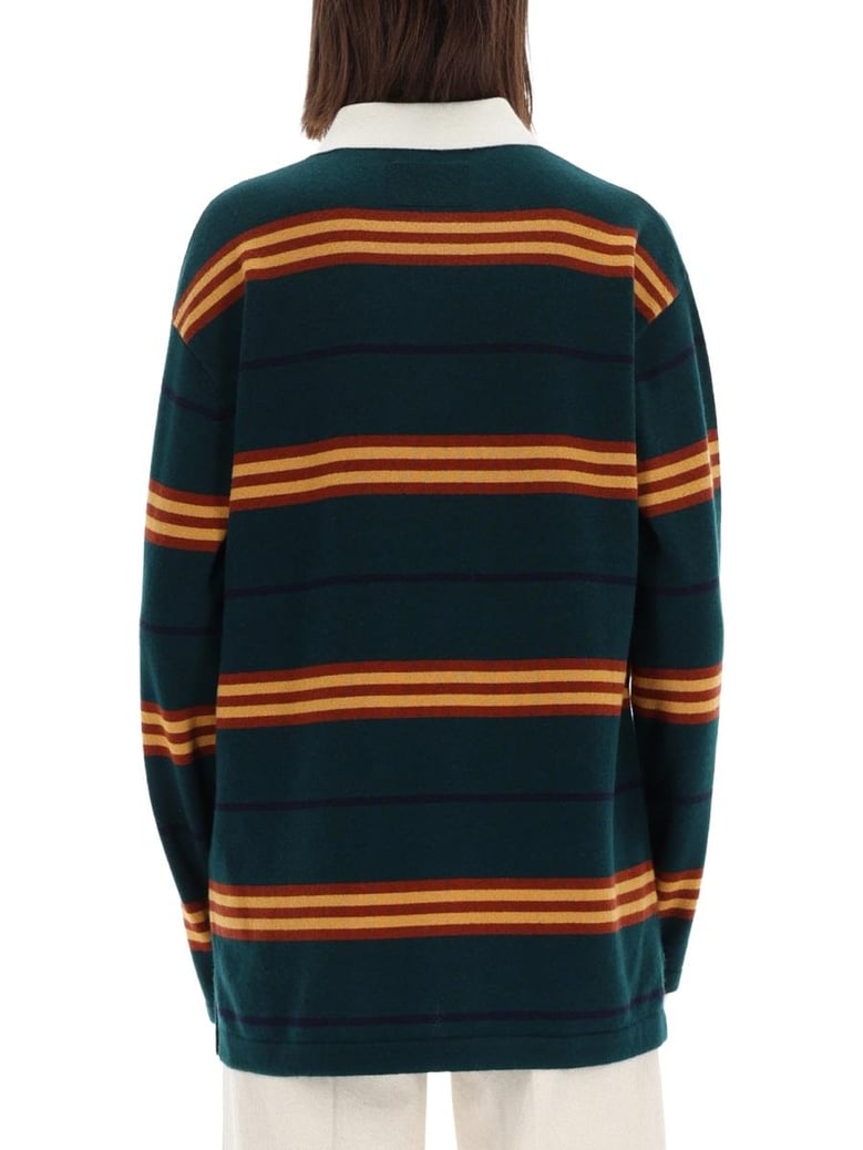 striped rugby polo shirt by Selfnex