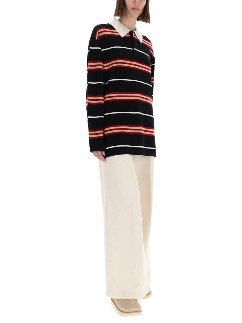 striped rugby polo shirt by Selfnex