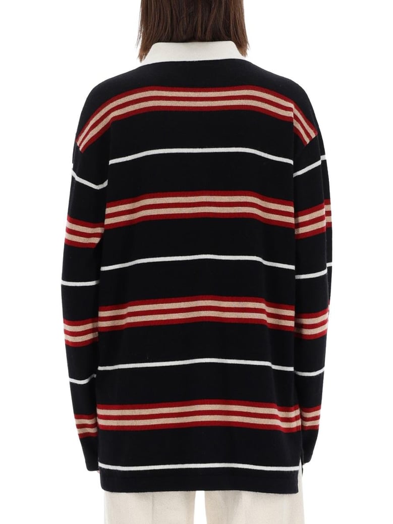 striped rugby polo shirt by Selfnex
