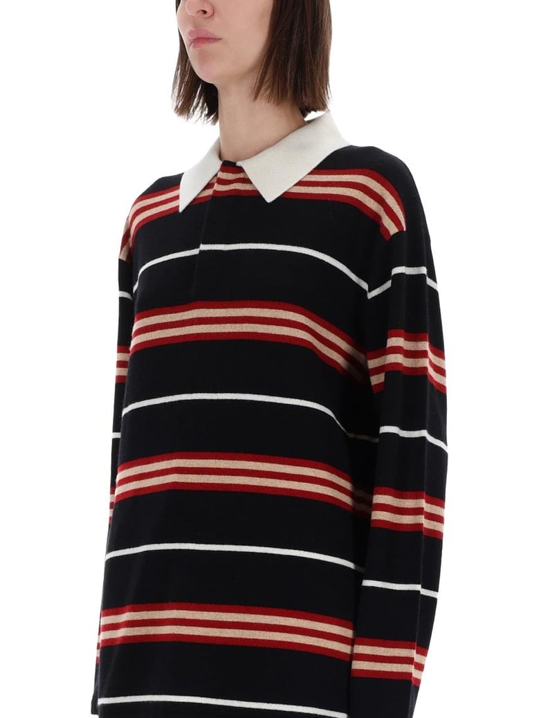 striped rugby polo shirt by Selfnex