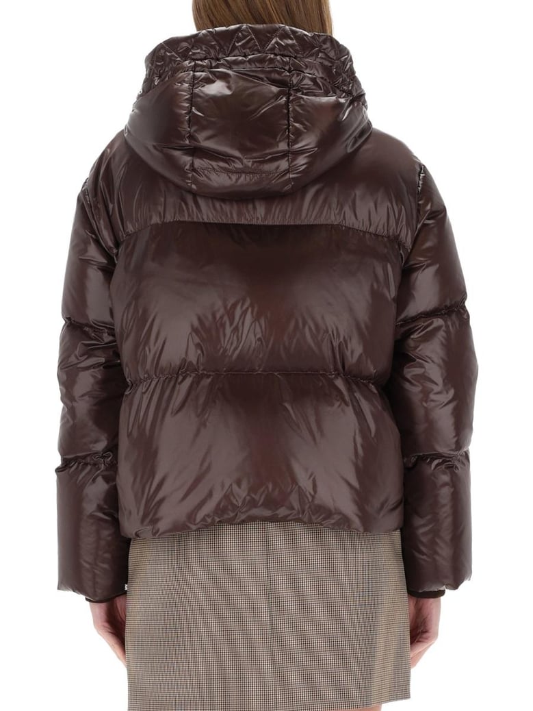 down jacket with hood by Selfnex