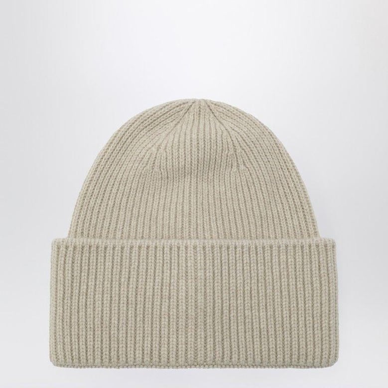 ivory wool and cashmere beanie by Selfnex