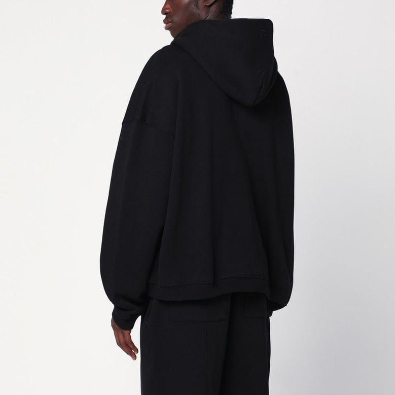 black zipup hoodie by Selfnex