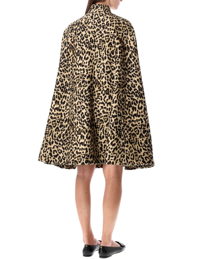 animalprint wool cape by Selfnex
