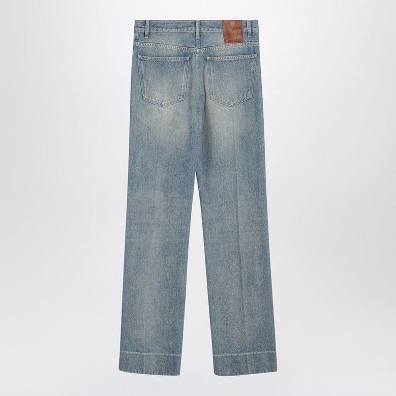 light blue washedeffect jeans by Selfnex