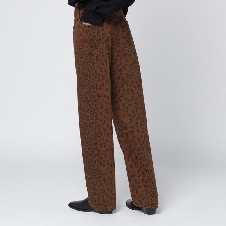 relaxed miro jeans with cheetah print by Selfnex