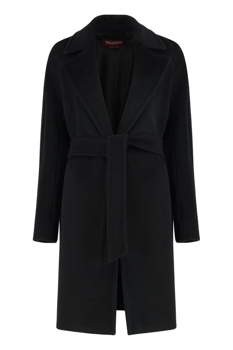 robe coat in beaver wool by Selfnex