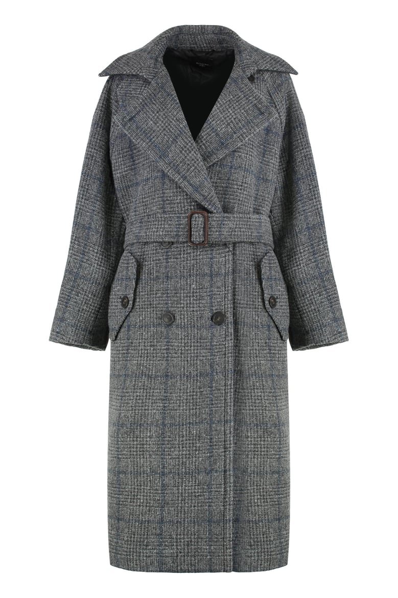 long wool tweed coat by Selfnex