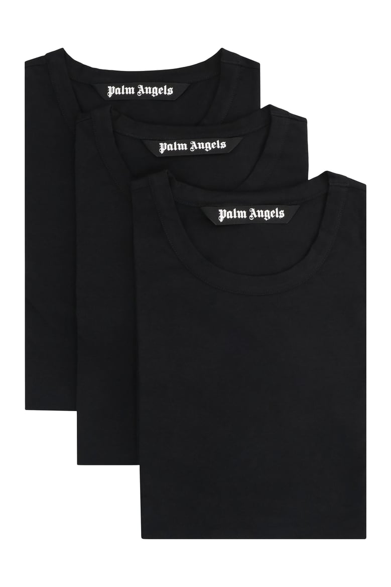 set of three crew neck t-shirts in cotton by Selfnex