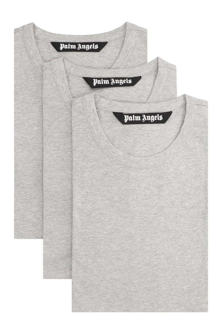 set of three crew neck t-shirts in cotton by Selfnex