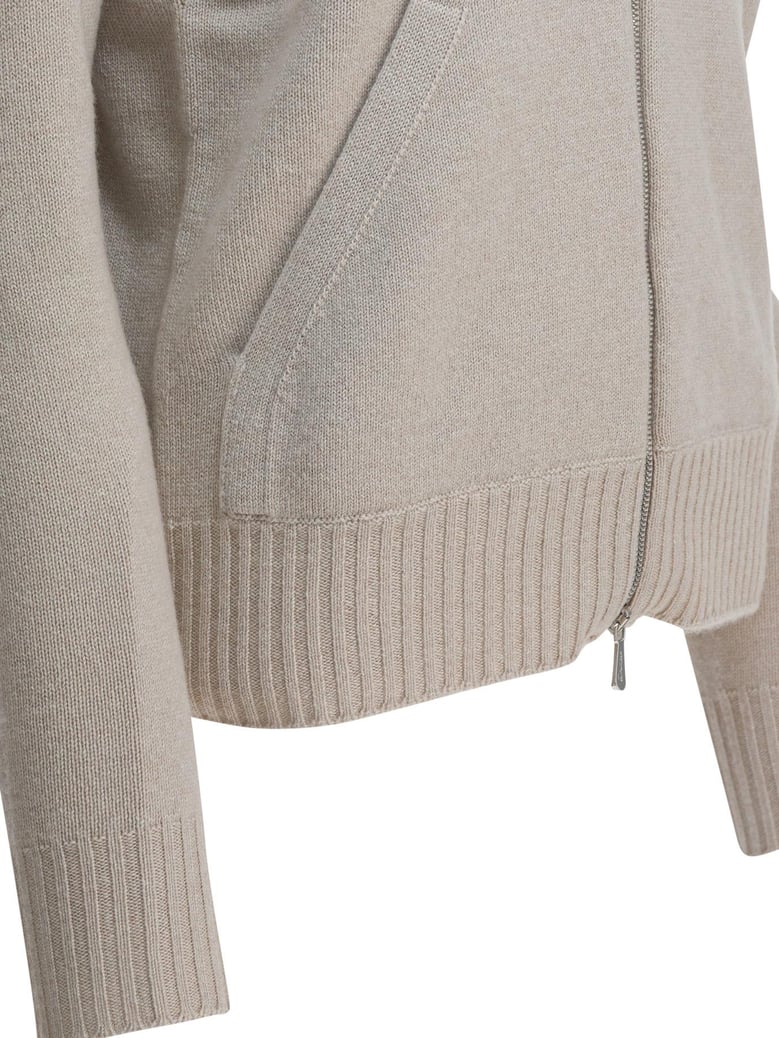 beige cashmere knitwear by Selfnex