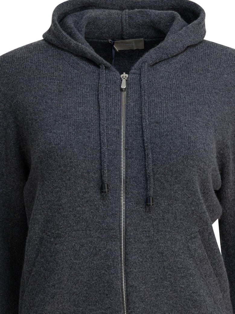 grey cashmere knitwear by Selfnex