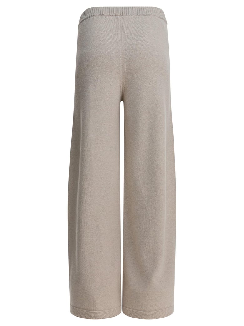 beige cashmere trousers by Selfnex
