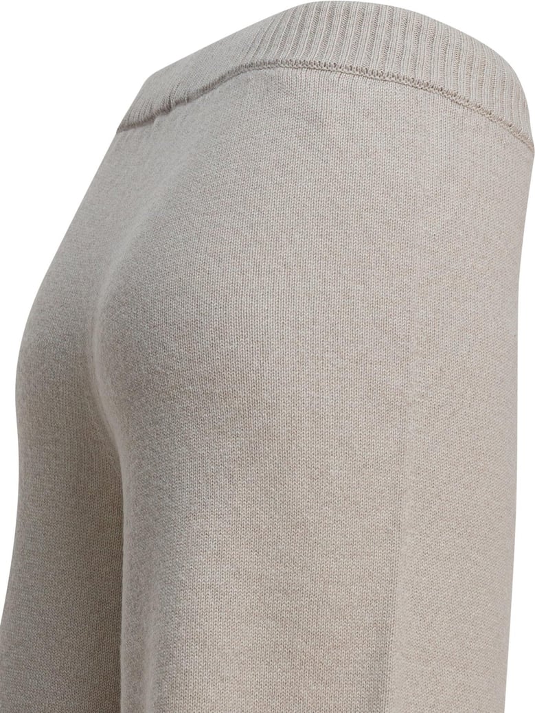 beige cashmere trousers by Selfnex