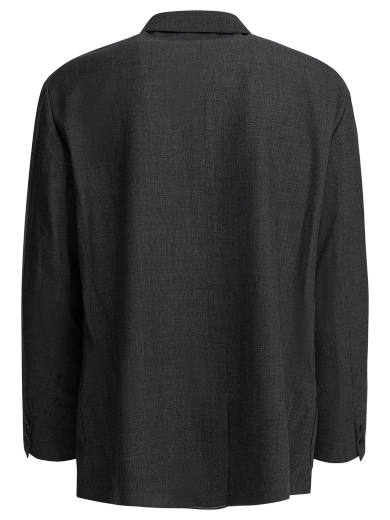 grey wool jacket by Selfnex