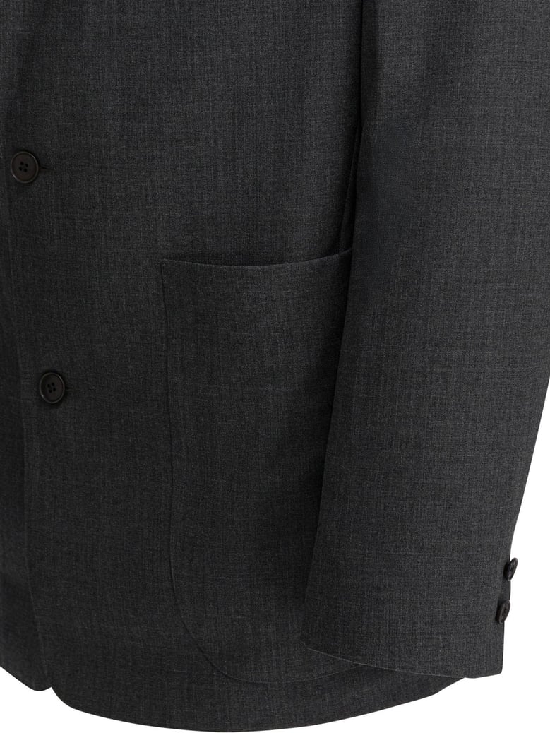 grey wool jacket by Selfnex