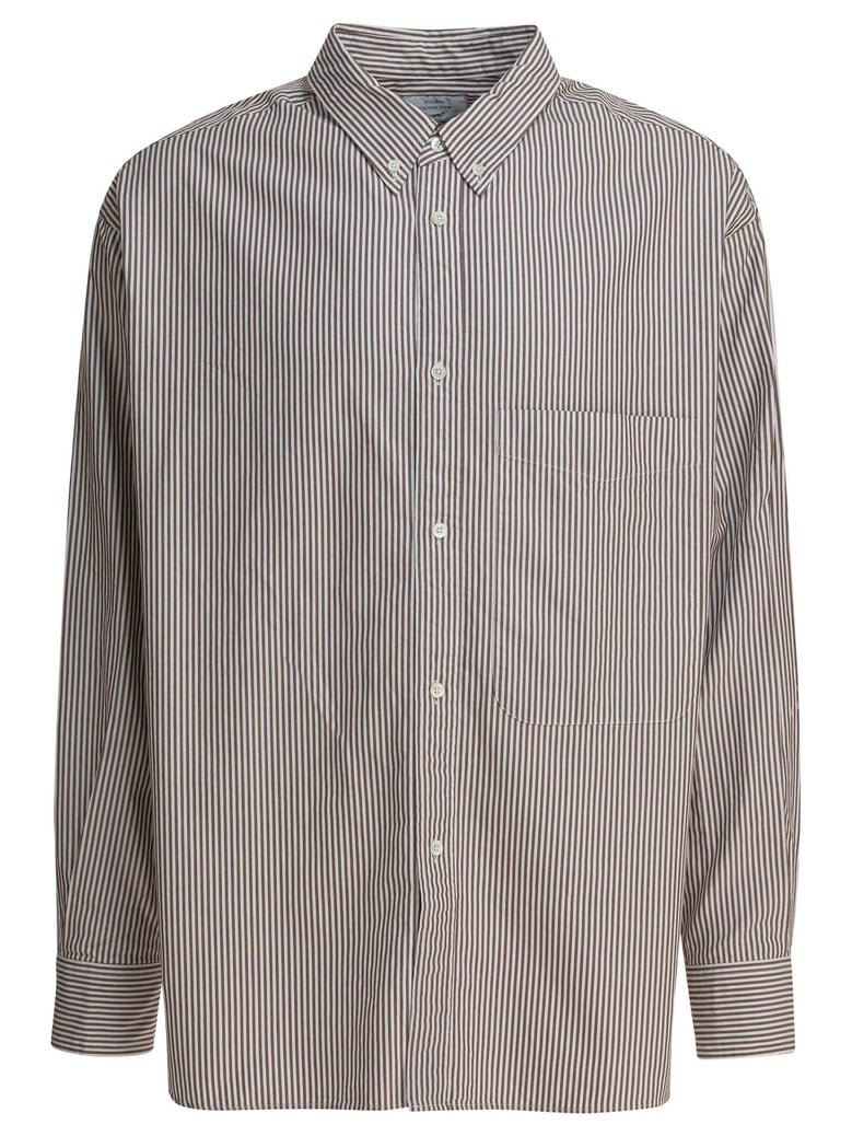 brown cotton shirt by Selfnex