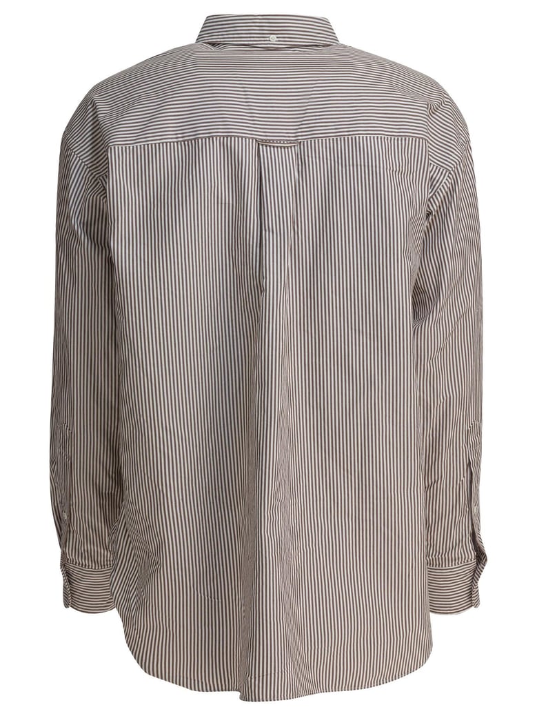brown cotton shirt by Selfnex