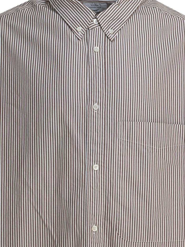 brown cotton shirt by Selfnex