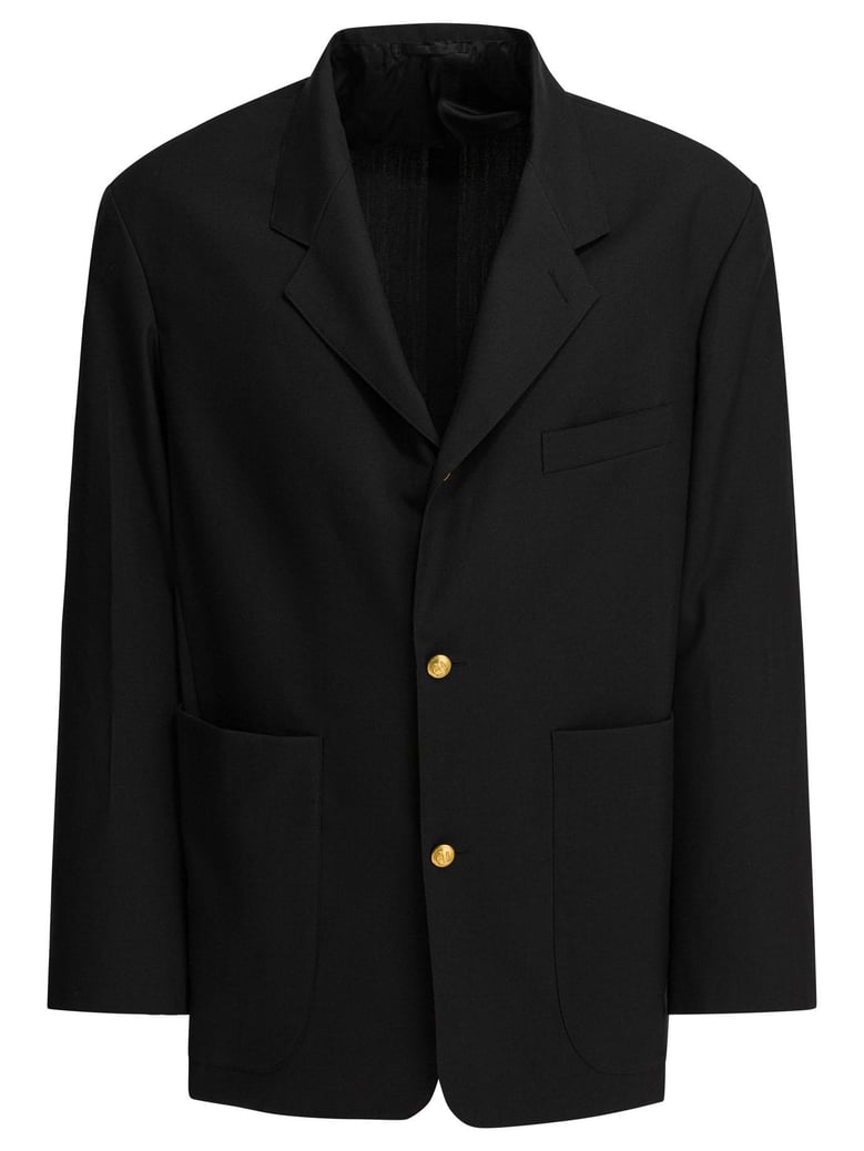 blue wool jacket by Selfnex