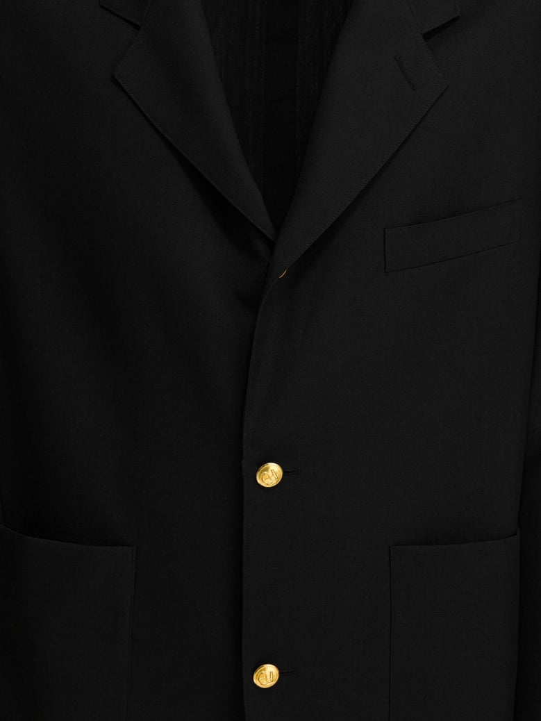 blue wool jacket by Selfnex