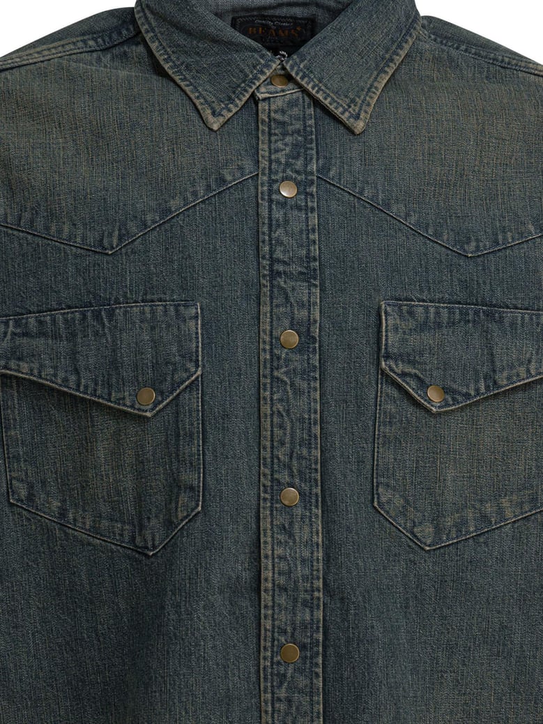 blue cotton shirt by Selfnex