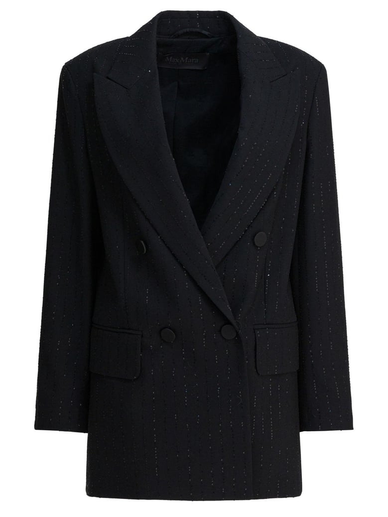black wool blend jacket by Selfnex