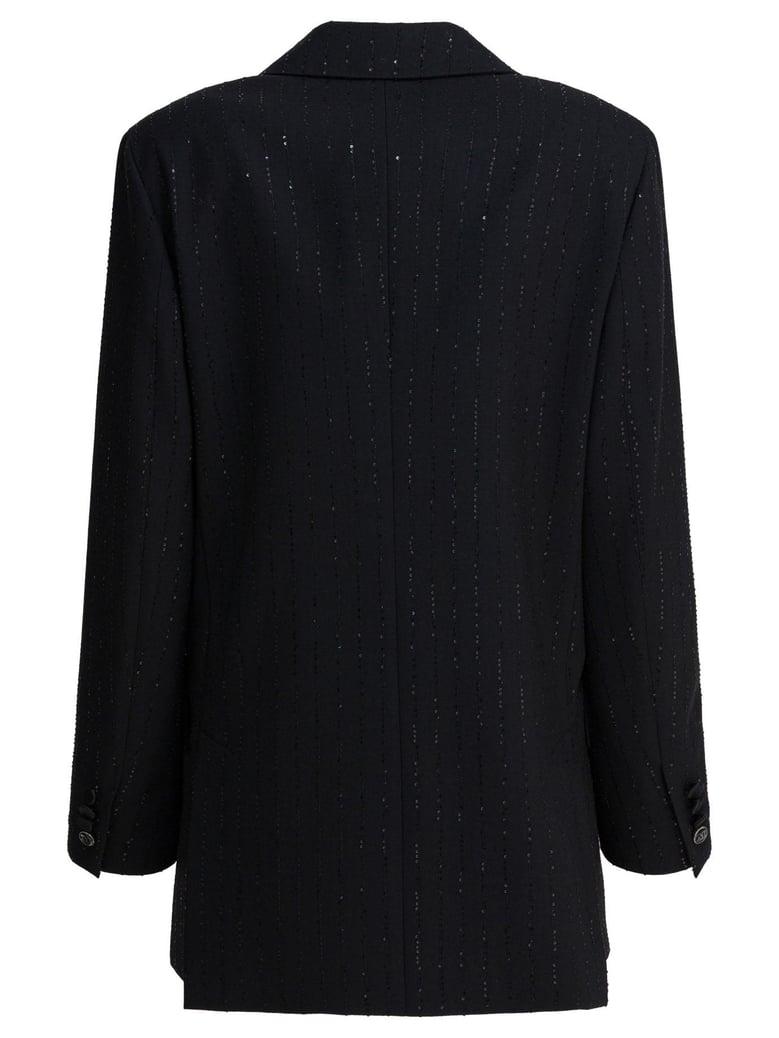 black wool blend jacket by Selfnex