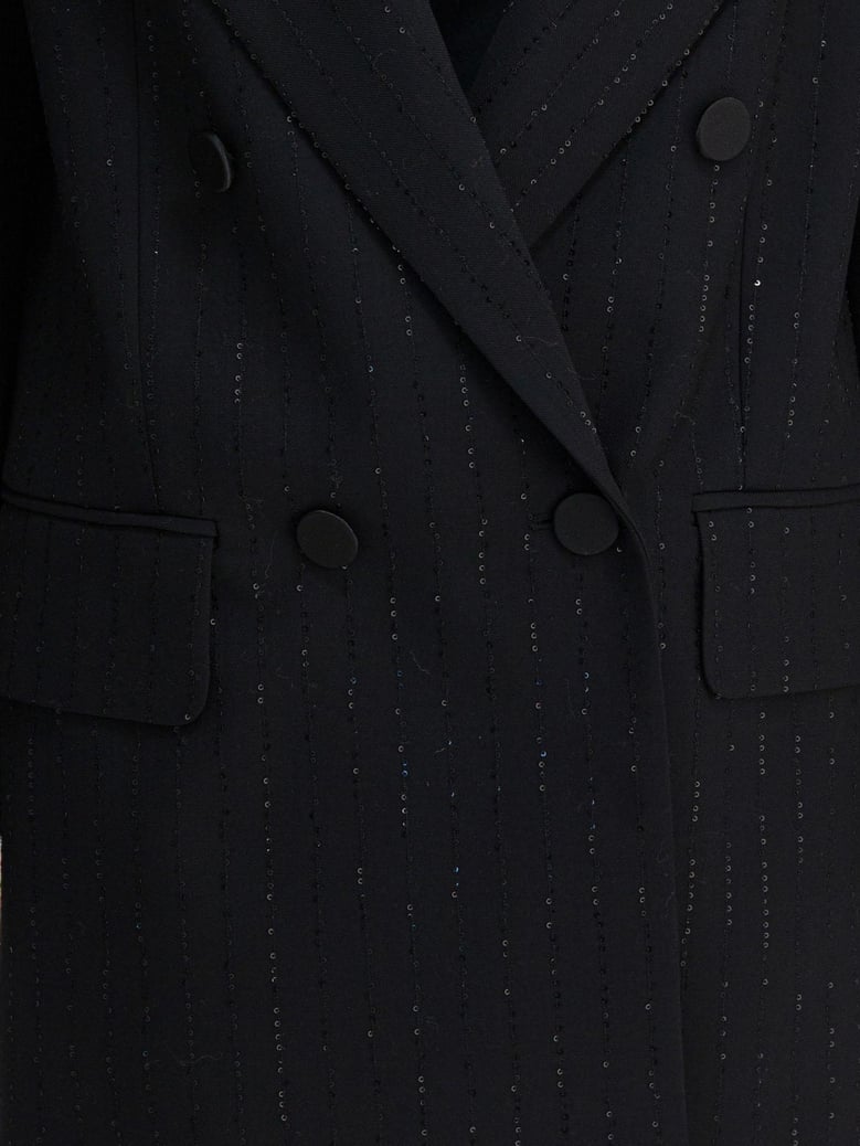 black wool blend jacket by Selfnex