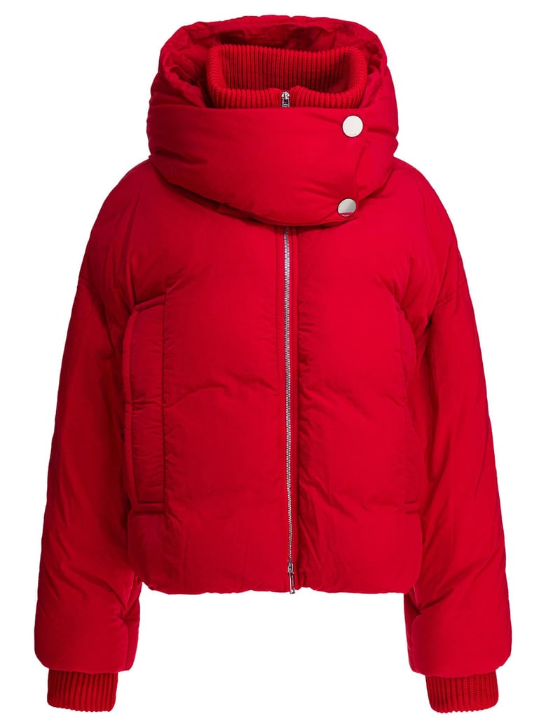 red polyamide jacket by Selfnex