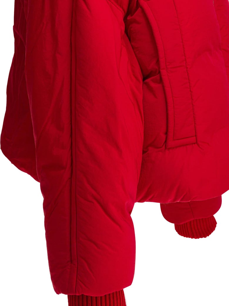 red polyamide jacket by Selfnex