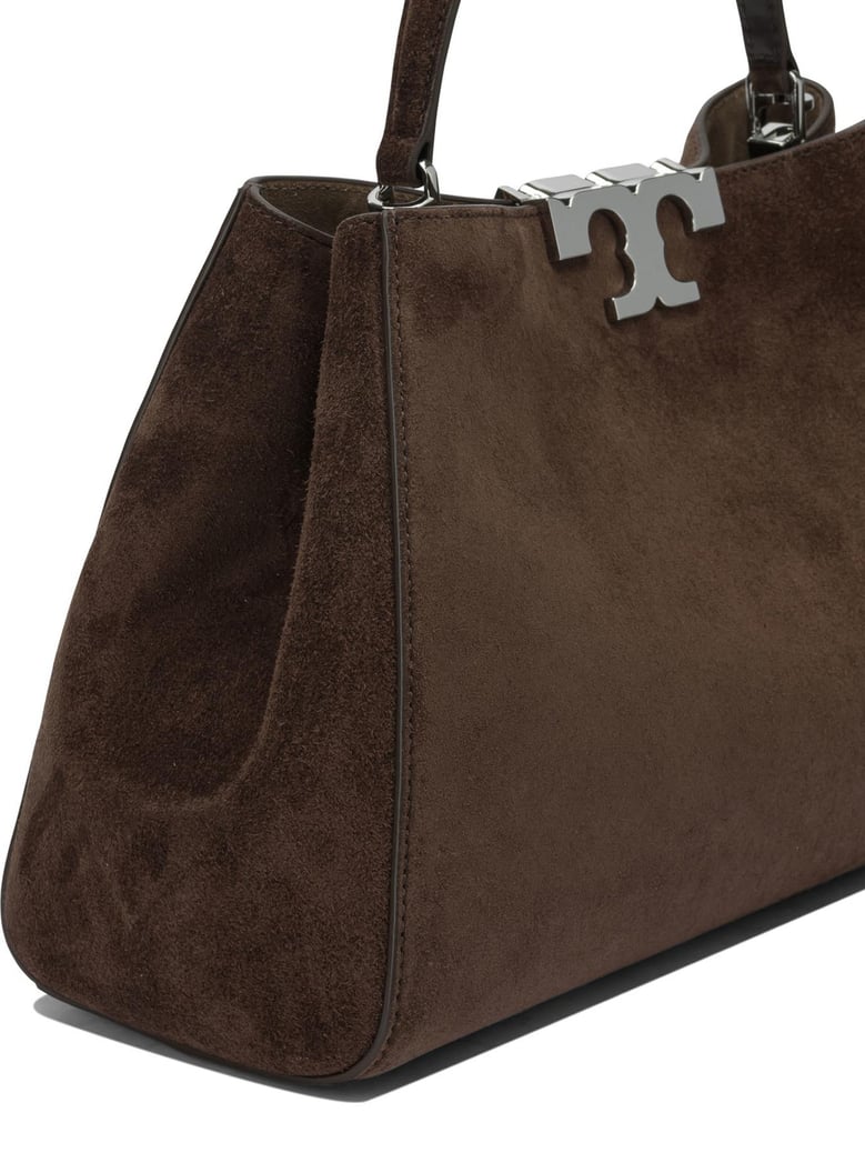 brown suede handbag by Selfnex