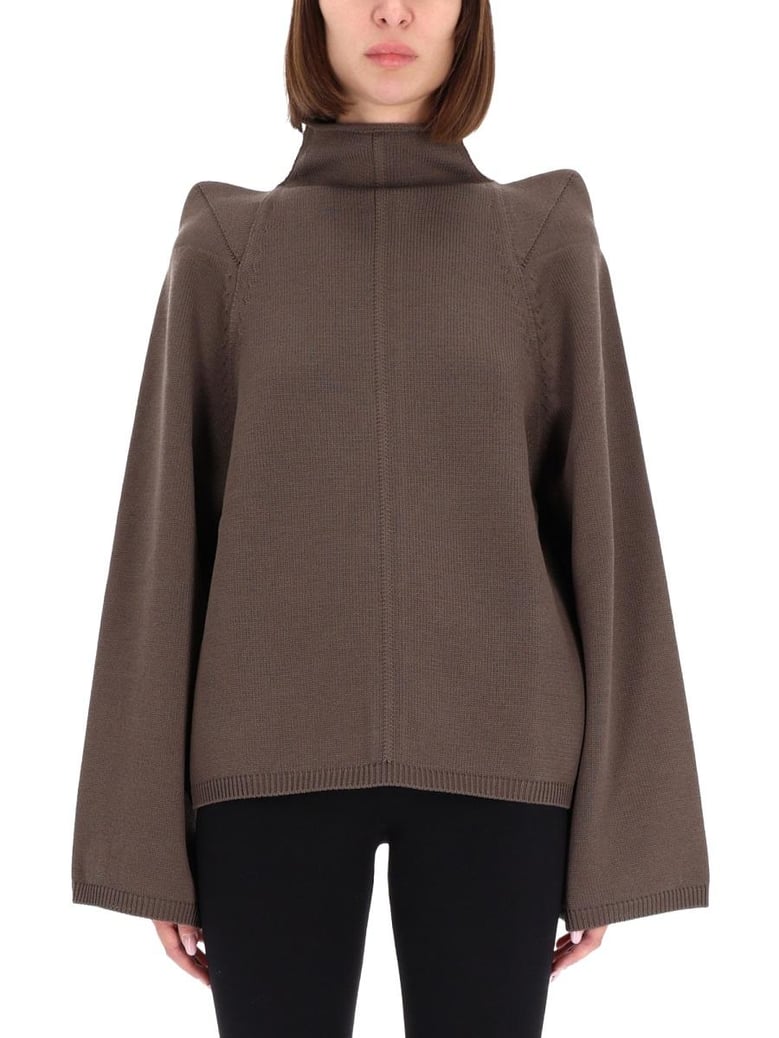 grey wool top by Selfnex