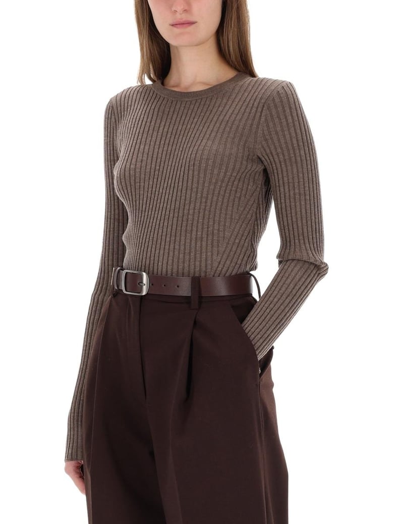 ribbed top with open back by Selfnex