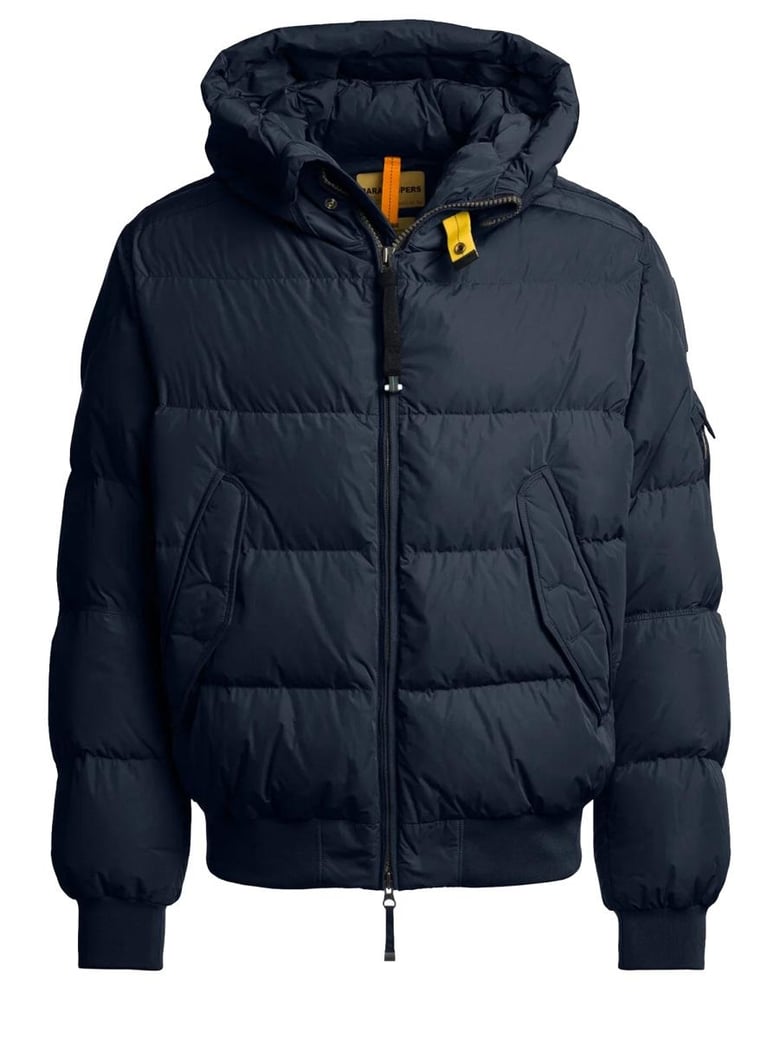 blue polyester coat by Selfnex