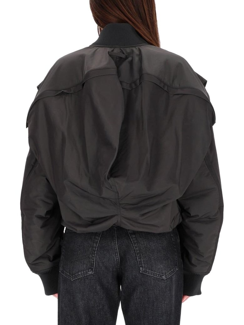 the hooded bomber jacket by Selfnex