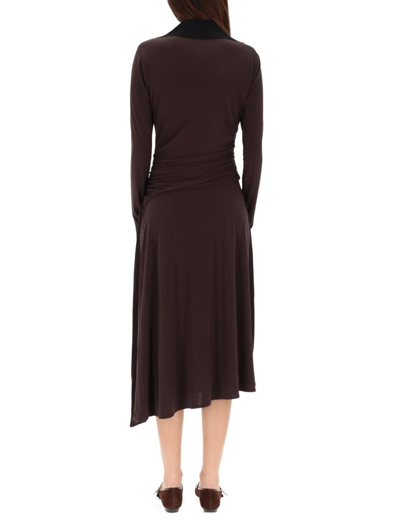 asymmetrical midi dress by Selfnex