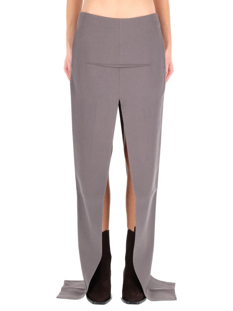 long skirt with center slits by Selfnex