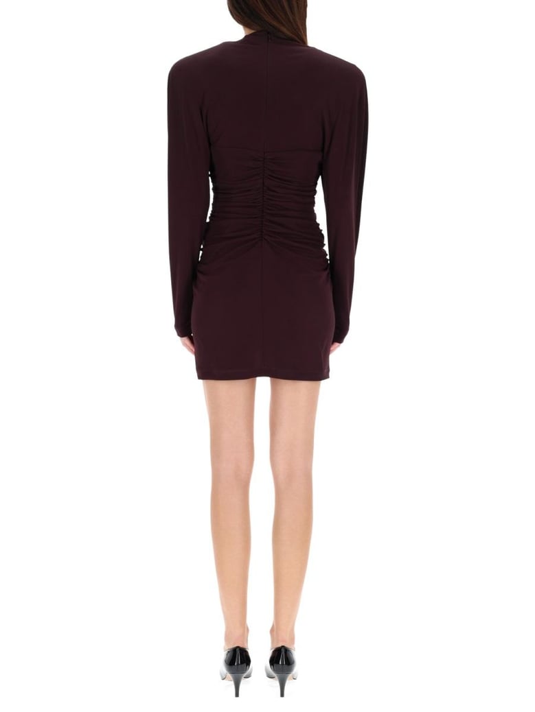pleated mini dress by Selfnex