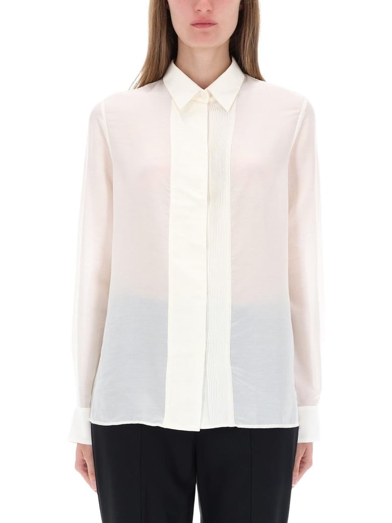 shirt with ribbed pleats by Selfnex