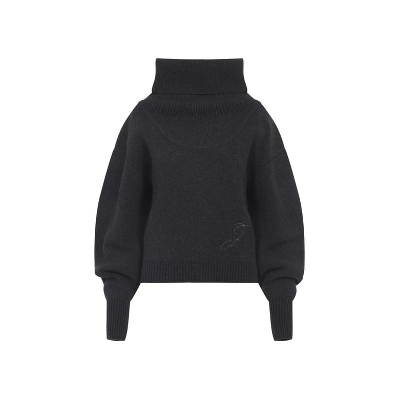 grey wool-cashmere sweater by Selfnex