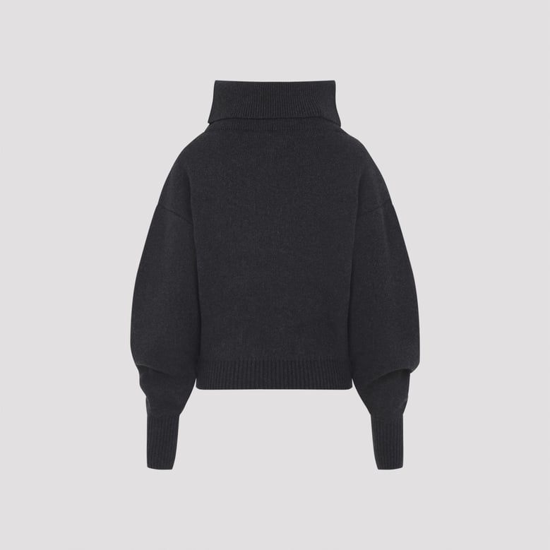 grey wool-cashmere sweater by Selfnex