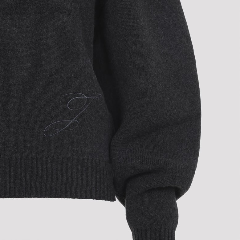 grey wool-cashmere sweater by Selfnex