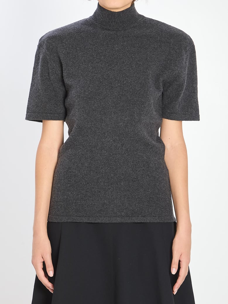 grey wool-cashmere sweater by Selfnex
