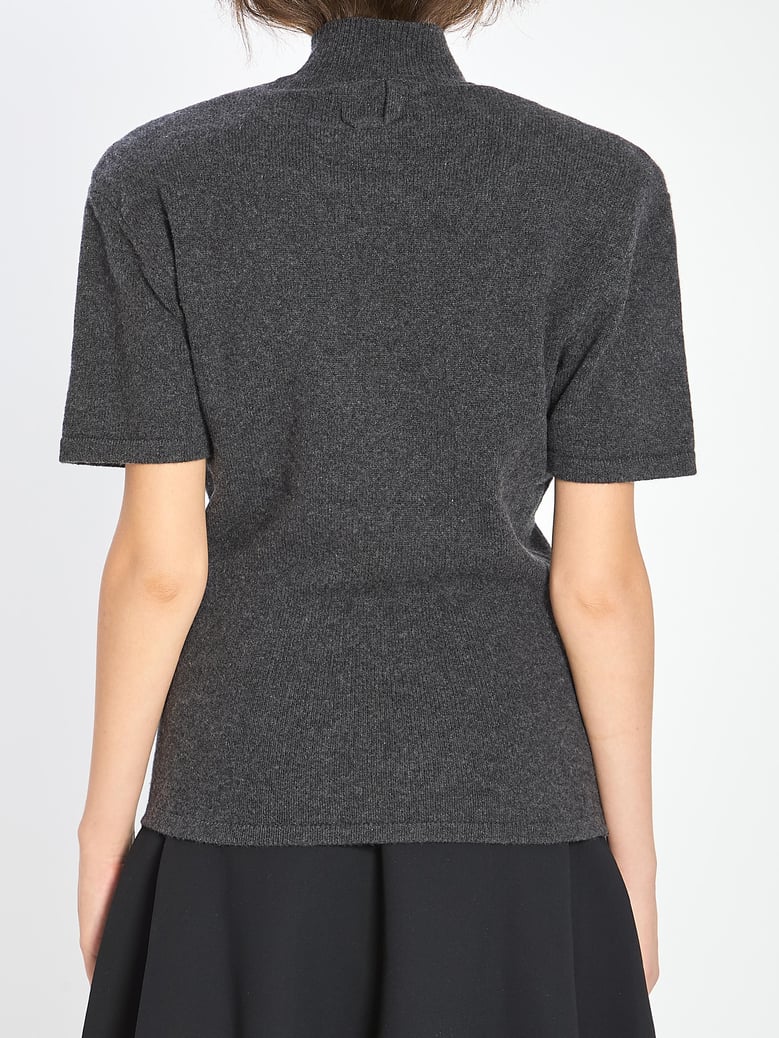 grey wool-cashmere sweater by Selfnex